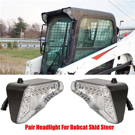 skid steer side lights|bobcat skid steer led headlights.